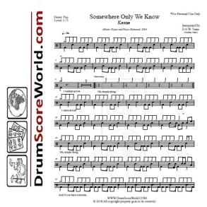 Keane - Somewhere Only We Know & Play-Along Track